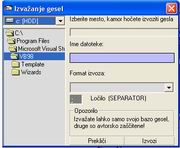Izvoz gesel